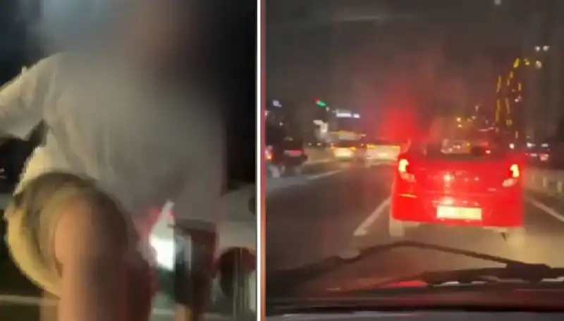 Trafik Magandası Sosyal Medyada! İşte O Anların Görüntüleri
