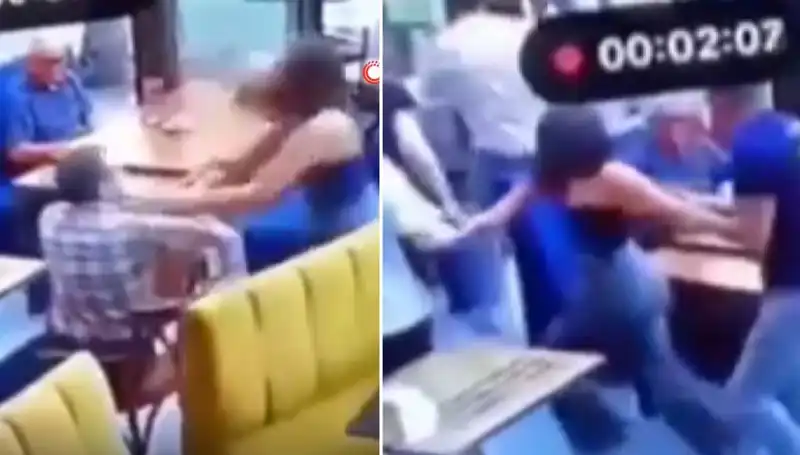 Garsona Tokat Atan Müşteriyi Böyle Yakaladılar!