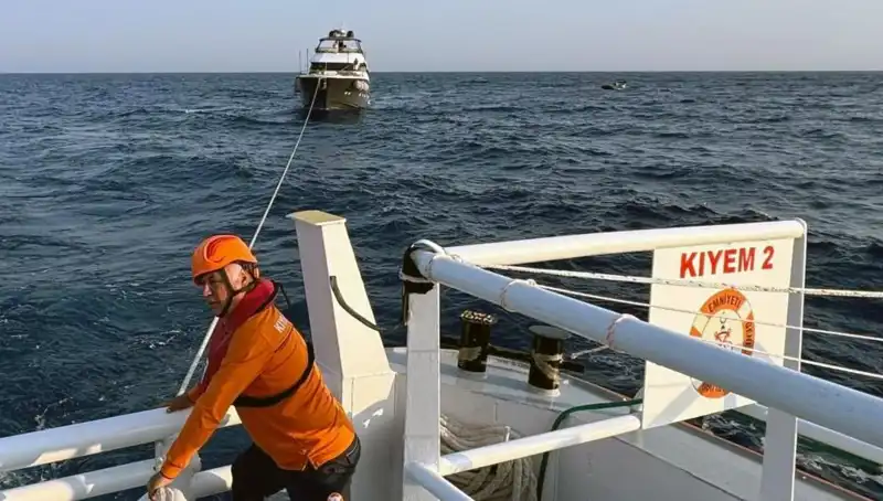 Marmaris Açıklarında Tehlikeli Anlar: Sürüklenen Tekne Son Anda Kurtarıldı