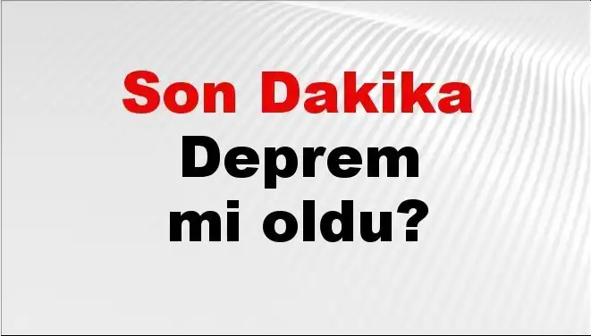 İzmir'de Korkutan Deprem: Son Durum ve Detaylar